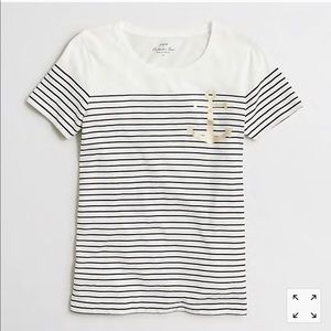 J. Crew Tops - J. Crew Anchor Striped T-shirt J. Crew Tops - J. Crew Anchor Striped T-shirt